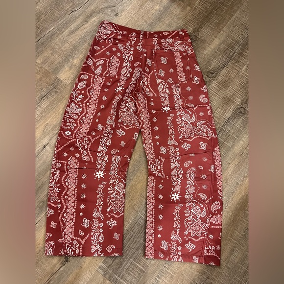 Paisley Wide Leg Pants size large 31x24” - Picture 5 of 6